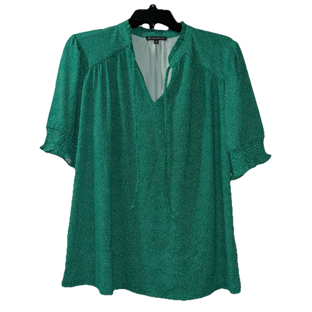 Adrianna Papell Women's  Green Top Women’s Large